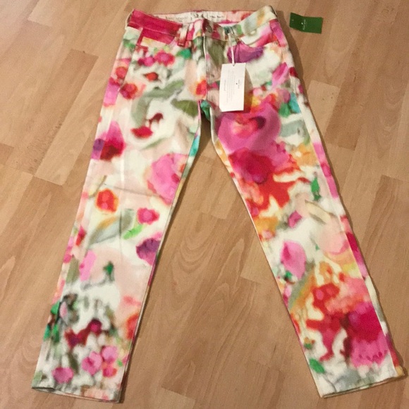 ♠️Kate Spade (NWT)♠️…Women’s 24…Perry Street Play Hooky Colorful Cropped Jeans! - Picture 3 of 17